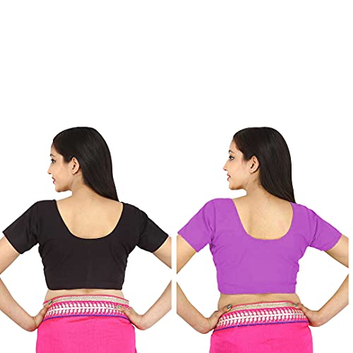 Image of Namita Women's Rubia Cotton Solid Half Sleeve Blouse