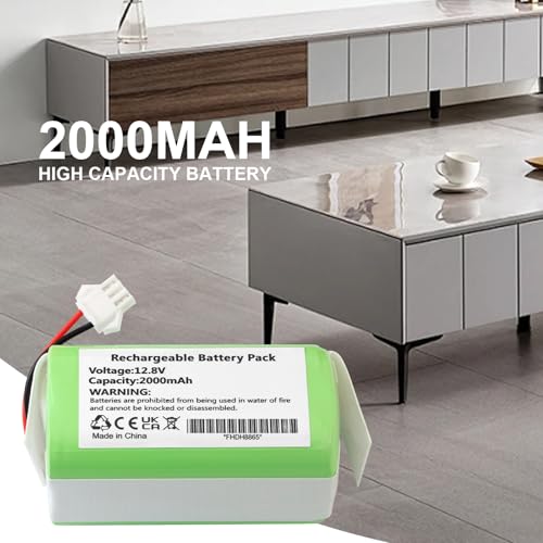 Image of C465-J5-4S1P Battery 12.8V Replacement for Lefant M210 M210B M210P M213 M213S M201,OKP Life K2 K3 K4 K5 K7 K8 K5 Pro Robot Vacuum Cleaner Battery 320-2045-1060 IFR-18650-4S1P IFR18650-4S-1P-A2 2000mAh