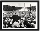 ShopHaven I Have a Dream MLK Speech Print - Martin Luther King Photo Wall Art - Civil Rights Black History - 11x14 - Decor for Home, Bedroom, Dorm, Gift - Unframed