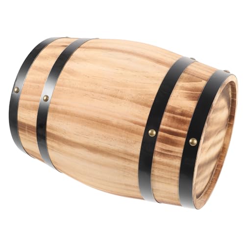 PRETYZOOM Wooden Decoration Antique Oak Wine Prop for Home and Bar Decor Unique Rustic Accent for Restaurants and Events and Elegant Design