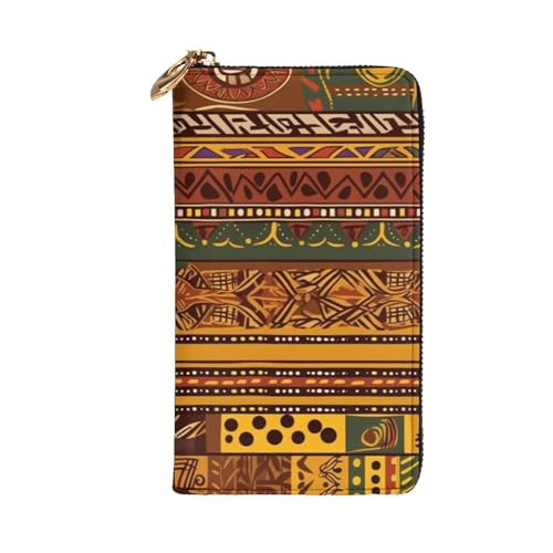 African National Patterns Wallet For Women Men Clutch Rfid Blocking Leather Wallets Large Capacity Purse Credit Card Holder Money Case With Zipper Phone Holder Long Travel Purse2