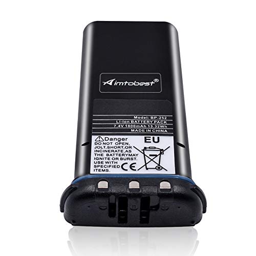 Aimtobest Bp252 Bp-252 1800Mah Li-Ion Battery Compatible For Icom Ic-M34 Ic-M36 M34 M36 Portable Radios #TOP4