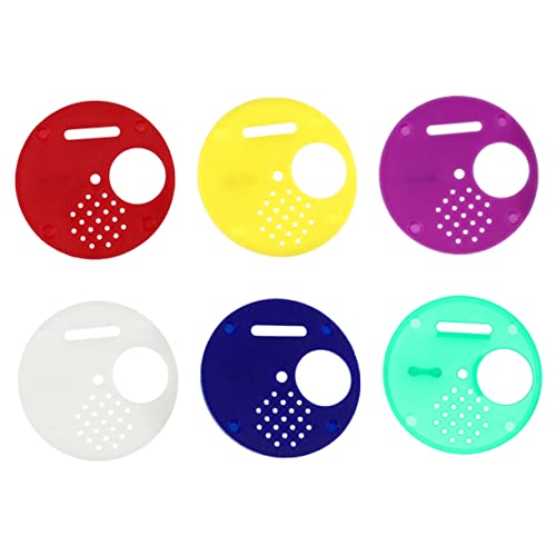 Healifty 30個プラスチック蜂巣箱入口ゲート丸形ディスク 転式巣門工具 ミツバチ巣箱入口可能 異色混合 小型蜂箱用 防鼠機能付き養蜂工具