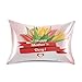 426 Taie Coussin Tulipe, Décor De La Fête des Mères Housse De Coussin Imprimés Taie D Oreiller Rétro Taie d'oreiller pour Voiture, Chaise, Maison, 40X60Cm