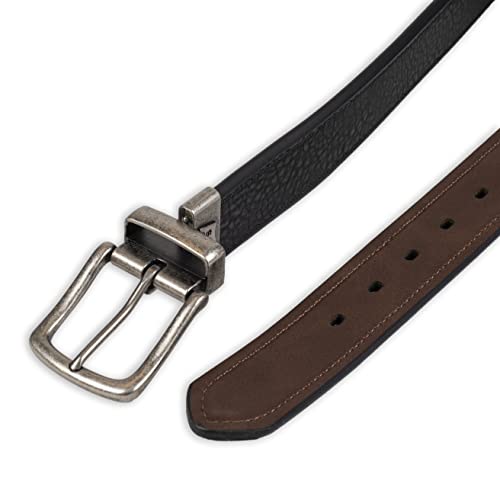 Image of Levi's Leather Men's Levis 40Mm Reversible Belt With Brushed Silver Buckle