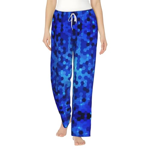 Pantalon de pyjama pour femme à motif hexagonal, le cadeau de Noël doux et réconfortant