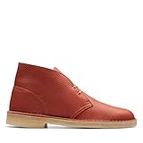 Absatzform : Flach Clarks Originals Herren Kurzschaft Stiefel Desert Boots, Braun (Burnt Orange Lea Burnt Orange Lea)