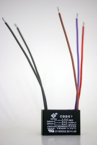 Ceiling Fan Capacitor 5 Wire 4.5/5/6uf