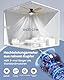 Airwit 106cm Deckenventilator mit Beleuchtung Doppelseitige Flügeln, Leise Deckenventilator mit Licht und Fernbedienung, LED Lampe mit Ventilator für Schlafzimmer Wohnzimmer, Umkehrbar DC Motor