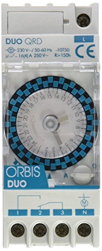 Orbis Duo QRD 230 V Interruptor horario analógico de distribución, OB292032 Cover