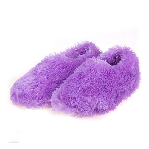 Winter Indoor Moccasin Slippers for Women, Soft Warm Fuzzy Home Slippers Non-Slip for Women