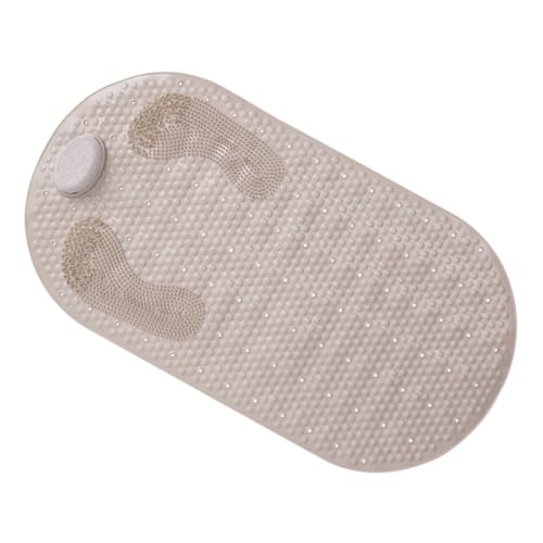 WATIIFUFU 1 Pc Pierre Domestique Ménager Tapis De Salle De Bain Facile à Nettoyer Alfombra Para Tapis De Massage pour Les Pieds Bébé Ventouse Type Light Brown