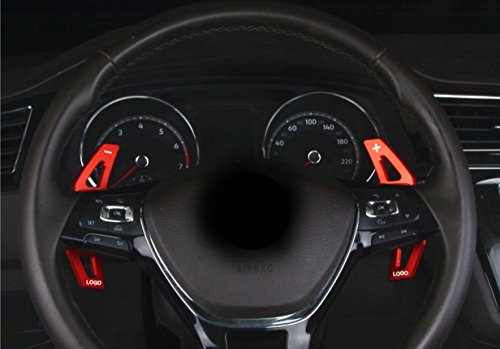 Palettes de changement de vitesse Tiguan 2 AD1 DSG Rouge améliorant la réactivité au volant