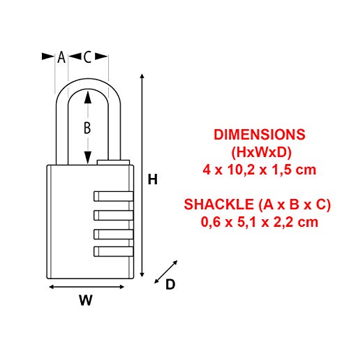 Cadenas à Combinaison Programmable pour Ne Plus Perdre ses Clés de Casier - 5