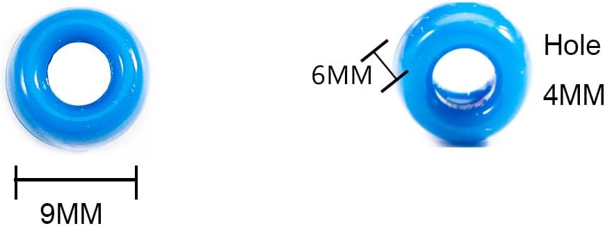 Gxueshan 4500 Pcs Acrylic Pony Beads Bulk Large Hole Plastic White Green Gold Red Black Blue Pink 24 Assorted Colors Kandi Hair Beads for Crafts Friendship Bracelet Jewelry Making Kit Set (4500) - Image 3