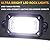 4 Pods Rock Lights(White)?60 LEDs High Power Chips IP68 Waterproof for Pickup Trucks SUV UTV ATV RZR (15FT Extension Wires Per Pod)