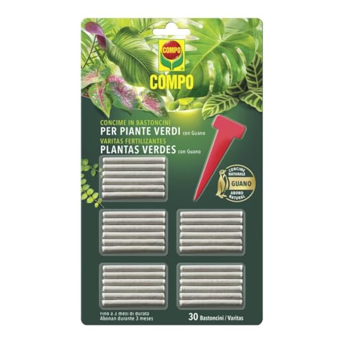 Compo varitas fertilizantes plantas verdes 30 unidades