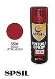 spray rojo metalizado leroy merlin  BOTE SPRAY PINTURA METALIZADO ROJO 400 ML. 8591