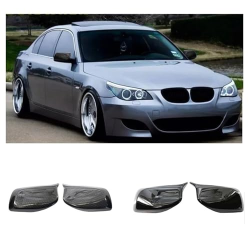 Coques Rétroviseurs BMW Série 5 E60 E61 2004-2008 Aspect Fibre de Carbone - 4