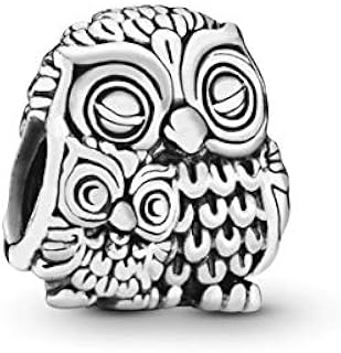 PANDORA Jewelry Charming Owls Sterling Silver Charm