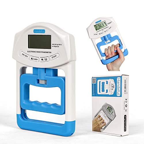 Handeful Grip Strength Tester Trainer - Dynamometer Handgrip Measurer Meter, Handheld Strengthener Exerciser for Sports, School, and Home Use (198Lbs / 90Kgs) by Handeful - Image 7