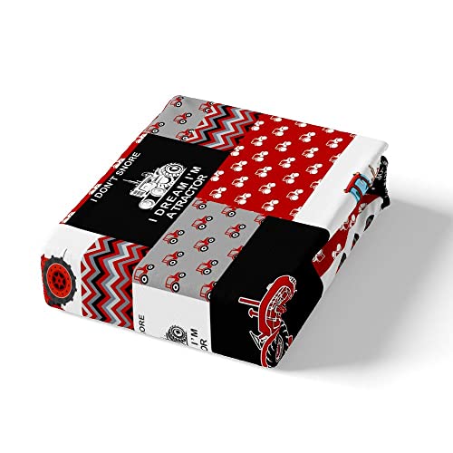 Feelyou Cartoon Tractor Duvet Cover Farm Tractor Bedding Set For Kids Boys Toddler Vehicle Truck Comforter Cover Harvester Excavator Bedspread Cover 1 Duvet Cover With 2 Pillowcases Full Size #TOP3