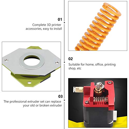 TOYANDONA Extrusora de alumínio de substituição MK8 Drive Feed extrusoras impressora 3D acopladores