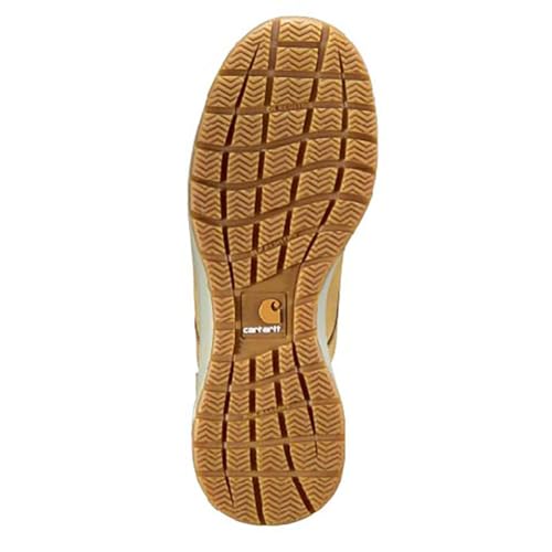 Image of Carhartt Force Lightweight Sneaker Boots - Full-Grain Leather, Soft Round Toe, Slip-Resistant with FastDry Technology, Wheat Nubuck - 10.5 W