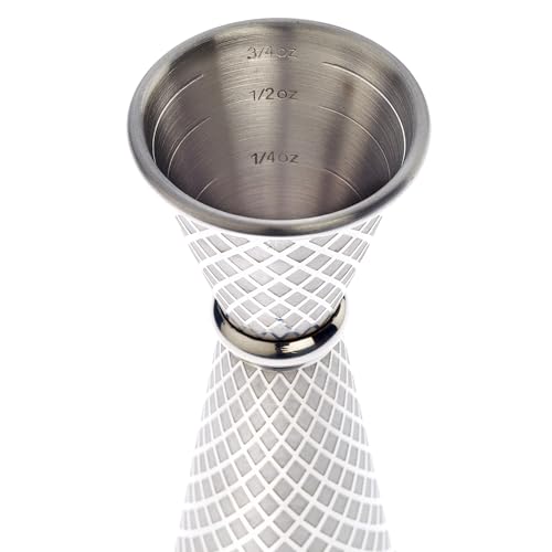 Barfly 1 x 2 oz. Diamond Lattice Etch Japanese Style Jigger, Stainless Steel by Barfly - Image 5