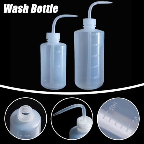 YONGDA Squeeze Bottles for Liquids Squirt Bottles 2pcs 500ml/16.9oz Tattoo Wash Bottle Squeeze Watering Can for Medical Lab Cleaning Washing