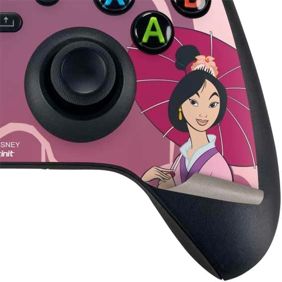 Skinit Decal Gaming Skin Compatible with Xbox Series X Bundle - Officially Licensed Disney Mulan with Umbrella Design