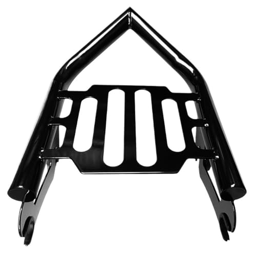 Porte bagages touring noir brillant en acier robuste pour moto Street Glide 2009-2024
