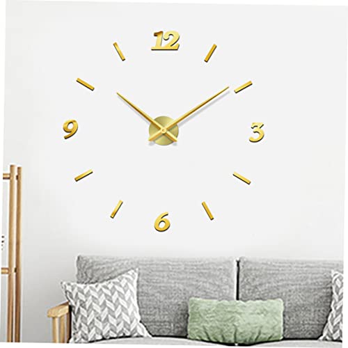 Horloge murale sans pile incluse Cabilock en métal à lecture facile - 6