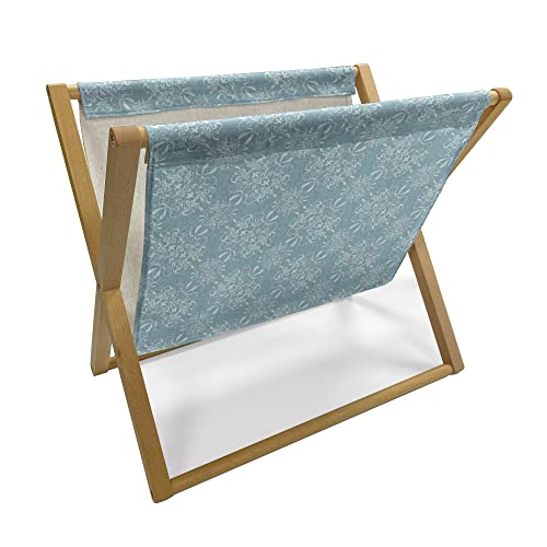 Ambesonne Antique Magazine and Book Holder, Damask Inspired Retro Revival