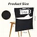 24 PCS Chair Pockets for Classroom, 20 x 17 Inch Large Chairback Storage Pockets for Classroom Students with Name Tag Classroom Organizer for Keeping School Table Organized Black