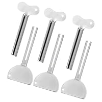 6 Stück Tubenquetscher für Alle Tube, Tubenpresse, Tubenquetscher Edelstahl Zahnpasta Ausdrücker Silber Metall Zahnpastaspender Toothpaste Squeezer für Kosmetik Pigmente Geeignet