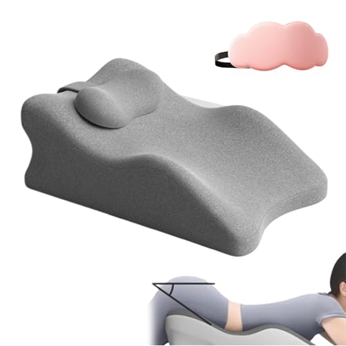 Nnbwlmaee Light Gray Pillow, The Pillow By Vitaxe, 27 Degree Couples Pillows With Enhanced Comfort, Intimacy Pillows Ergonomic Memory Foam Cushion With Removable Easy To Clean For Any Posture (Light Gray)