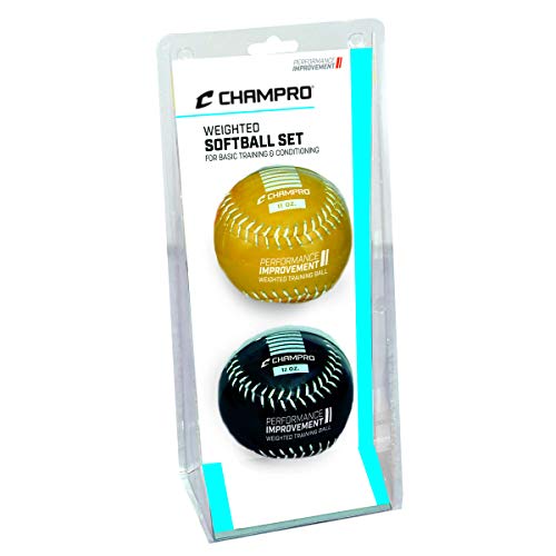 Aumenta tu potencia con Champro CSB7AS-CSB7BS, sóftbol de cuero de 12 pulgadas