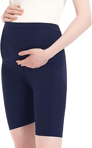 Harssidanzar Pantalones cortos de maternidad para mujer, cómodos, para entrenamiento, yoga, embarazo, pantalones cortos de verano SL101US