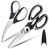 HOTEC Kitchen Shears premium Heavy Duty Shears Ultra Sharp Stainless Steel Multi-function Kitchen...