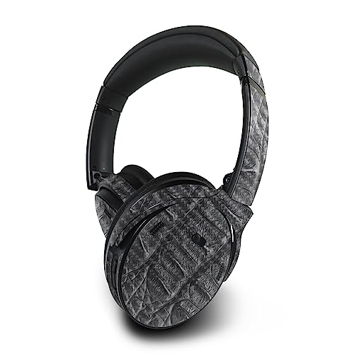 Image of MightySkins Carbon Fiber Skin Compatible with Bose QuietComfort 45 Headphones Gator Back | Protective, Durable Textured Carbon Fiber Finish | Easy to Apply | Made in The USA