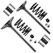 Caltric 2x Exhaust Valve Kit compatible with Suzuki Quadsport Z400 LTZ400 LTZ400Z 2x4 2003-2009
