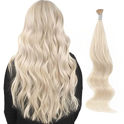 ABH AmazingBeauty Blonde Hair Extensions 24 Inch I Tip Ash