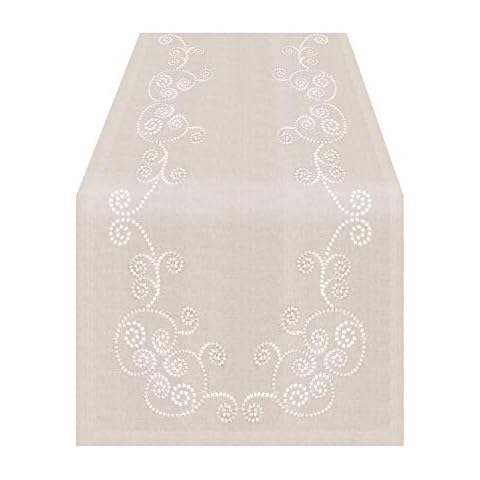SARO LIFESTYLE Swirl Table Runner Cover