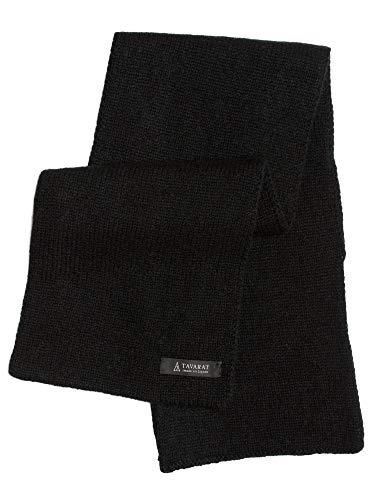 [タバラット] 3秒マフラー マフラー メンズ カシミヤ 100％ 日本製 ミニマフラー コンパクト (ブラック)