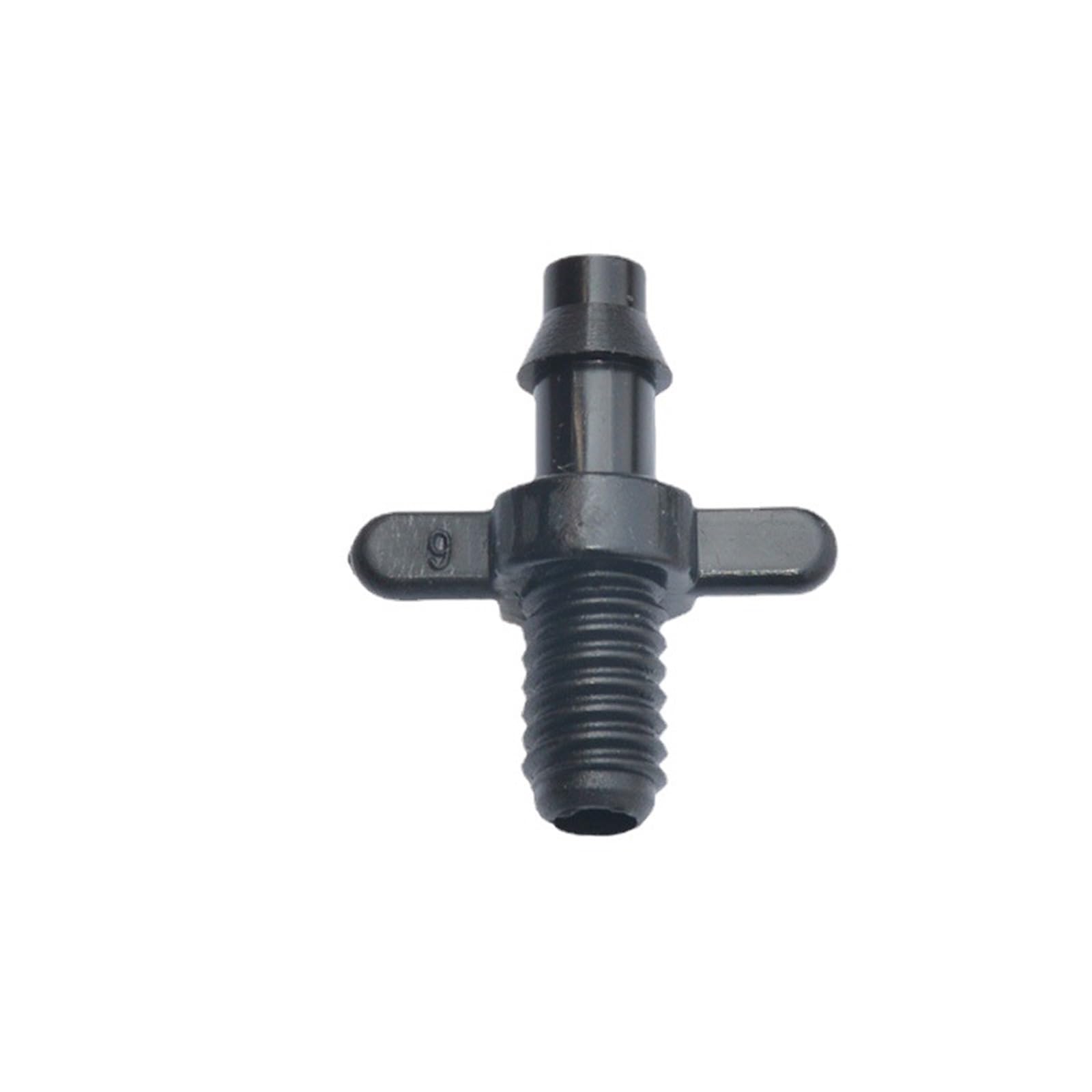 50Pcs Connettore dritto spinato da 1/4 di pollice con tubi filettati for irrigazione da giardino Raccordi in PVC Connettore rapido for tubo da 4/7mm