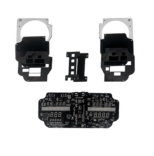 Elite Digital LED Gauge Panel for 1980-1995 Suzuki Samurai SJ410/SJ413 - Modern Dashboard Cluster Upgrade DP1300 (Green)