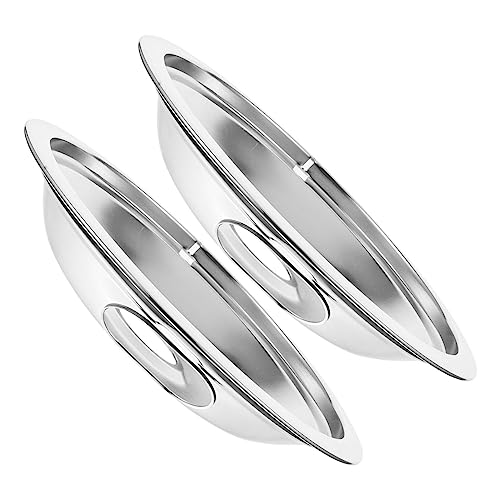 HANABASS Electric Stove Grease Trap Replacement 2 Pack Barbecue Grease Collector for Grill Drip Pan Set