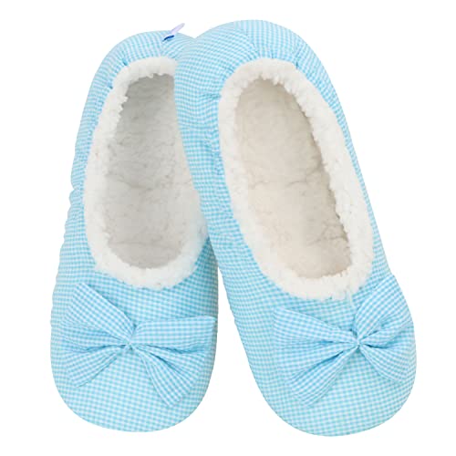 Image of Snoozies Ballerina Women Cute Slipper Socks Non Skid Sole and Soft Sherpa Lining