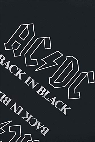 Bandana AC/DC Back in Black pañuelo de algodón que evita el sudor 3